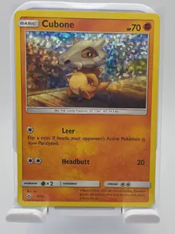 Cubone 2018 McDonald's Promo Holo Pokemon Card 7/12 - Collectible CCG - Image 1