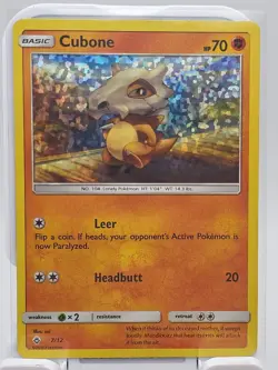 Cubone 2018 McDonald's Promo Holo Pokemon Card 7/12 - Collectible CCG - Image 3