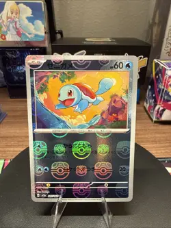 Pokemon Squirtle (Master Ball Pattern) 007/165 Sv2a: 151 Japanese NM - Image 1