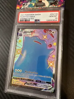 Pokemon Ditto VMAX SV119/SV122 - Full Art - Shining Fates - PSA 10 - Image 2