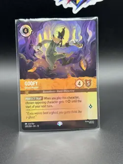 Disney Lorcana TCG Goofy Ghost Hunter 205/204 Epic Whispers In The Well NM Holo - Image 1