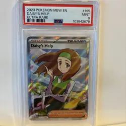 PSA9 Daisy's Help 195/165 Scarlet & Violet 151 Full Art Pokemon Card - Image 1
