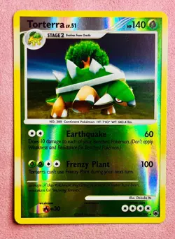 Torterra | 30/100 | Majestic Dawn | 2008 Pokemon Card TCG | Reverse Holo | LP - Image 1