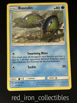 Basculin 43/236 Uncommon Unified Minds Sun & Moon Pokemon Card 2019 - Image 1