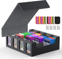 Miroddi Trading Card Storage Box, 3000+ MTG Deck Box, Commander Card Deck Case w - Image 1