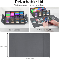 Miroddi Trading Card Storage Box, 3000+ MTG Deck Box, Commander Card Deck Case w - Image 4