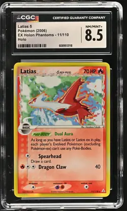 CGC 8.5 Latias 2006 EX Holon Phantoms 11/110 Holo Pokemon Card - Image 1