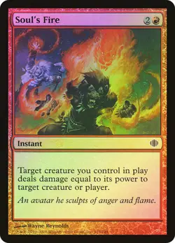 Soul's Fire Foil Shards of Alara Mtg Magic English EX - Image 1