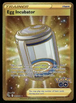 Pokemon Cards Egg Incubator 087/078 Pokemon GO Secret Rare NM - Image 1