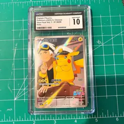 Captain Pikachu CGC 10 Gem Pack 0709/09 Simplified Chinese Pokemon - Image 1