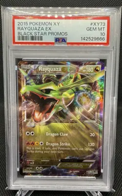 Pokemon Rayquaza EX XY73 Black Star Promo PSA 10 - Image 1