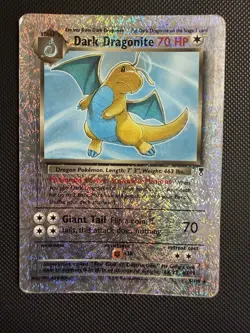 Pokemon 2002 Dark Dragonite Reverse Holo Legendary Collection 5/110 Arita Eng - Image 1