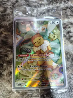 Pokemon TCG Eevee 173 Holo Black Star Promo Prismatic Evolutions Full Art Sealed - Image 1
