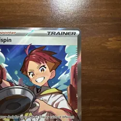 Pokemon Trainer Crispin TCG Full Art Holo Ultra Rare Card 164/142 NM Condition - Image 3