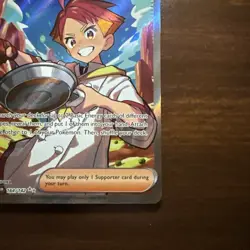 Pokemon Trainer Crispin TCG Full Art Holo Ultra Rare Card 164/142 NM Condition - Image 4