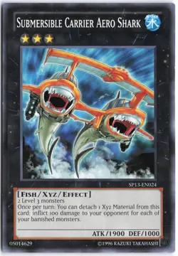 Yugioh - Submersible Carrier Aero Shark SP13-EN024 Unlimited - Star Pack 2013 - Image 1