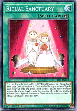 Ritual Sanctuary LED4-EN022 Yu-Gi-Oh! Light Play 1st Edition - Image 1
