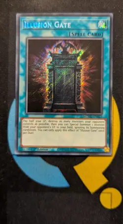 MZMU-EN023 Illusion Gate x3 Secret Rare 1st Edition YuGiOh Playset - Image 2