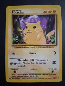 LP E3 Stamped Pikachu 58/102 Unlimited Yellow Cheeks Pokemon Card Promo - Image 1