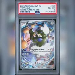 Pokemon Cards - PSA 8 Tornadus 210 - White Flare Pokemon Center ETB Promo - Image 1