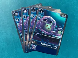 Syakomon BT5-021 Playset Resurgence Booster Foil Digimon Card Game x4 - Image 1