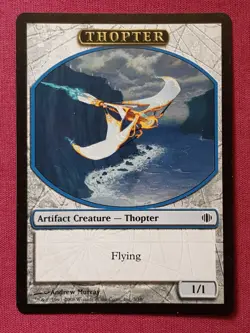 Magic The Gathering SHARDS OF ALARA THOPTER token card MTG - Image 1