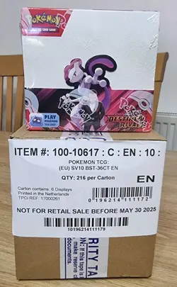 UNSEALED CASE - 6x Destined Rivals Booster Display Box (36 packs) Pokemon TCG - Image 1