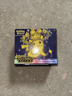 Pokemon TCG Surging Sparks Pokemon Center Elite Trainer Box ETB - SMALL TEAR - Image 1