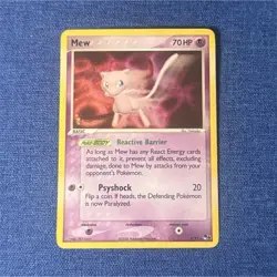 Pokemon Mew 70HP Rare POP Series 4 004/017 Holo Reactive Barrier English - Image 1