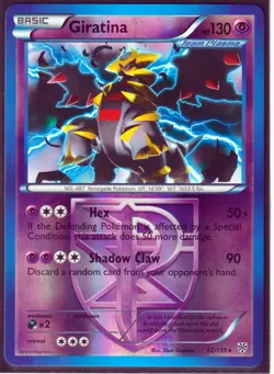 POKEMON 2012 GIRATINA (Team Plasma) 62/135 -PLASMA STORM-REVERSE HOLO NM/LP (G2) - Image 1