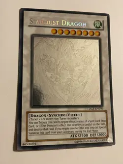 Yugioh Stardust Dragon TDGS-EN040 Ghost Rare NM! - Image 1