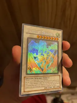 Yugioh Stardust Dragon TDGS-EN040 Ghost Rare NM! - Image 2
