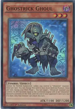 Yugioh Ghostrick Ghoul MP14-EN126 Super Rare 1st NM - Image 1