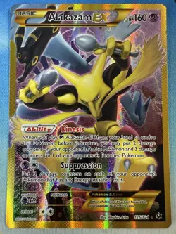 Alakazam EX 125/124 XY Fates Collide Full Art Secret Rare 2016 Pokemon Card - Image 1