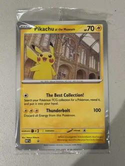Pikachu At The Museum Pokemon Card TCG Promo - Image 1