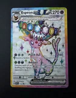 Prismatic Evolutions Premium Figure Collection Promo Cards Umbreon and Espeon - Image 3