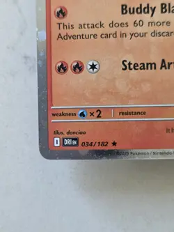 Pokemon Destined Rivals Ethan's Typhlosion Stamped Promo 34/182 Tcg Card - Image 2