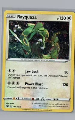 Rayquaza - (Pixel Cosmos Holo) Promo Miscellaneous Cards & Products SWSH029 NM - Image 1
