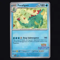 Feraligatr 213 Scarlet & Violet Illustration Contest Promo Pokemon TCG NM - Image 1