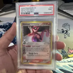 Mewtwo Delta Species Holo Card 019/086 Holon Research Tower PSA 9 - Image 4