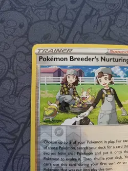 Pokemon: Pokemon Breeder's Nurturing 166/189 Rev Holo Darkness Ablaze - NM -T185 - Image 3