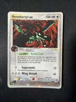 2003 Pokemon Ex Sandstorm Pokemon Aerodactyl ex Ultra Rare #94/100 MP - Image 1