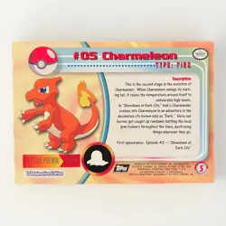 [LP] Topps 1999 Charmeleon #5 Pokemon TV Animation Edition Series (Black Label) - Image 2