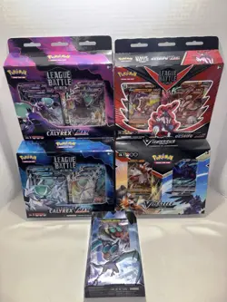 Lot Of 5 Pokemon TCG Battle V Decks And Pokemon League Battle Decks Packs VMAX - Image 1