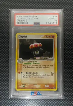 Pokemon Claydol EX Emerald Reverse Foil PSA 10 - Image 1