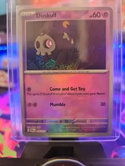 Pokemon Prismatic Evolutions DUSKULL (Master Ball Pattern Holo) 035/131 (MINT) - Image 2