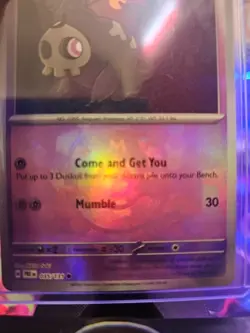 Pokemon Prismatic Evolutions DUSKULL (Master Ball Pattern Holo) 035/131 (MINT) - Image 3