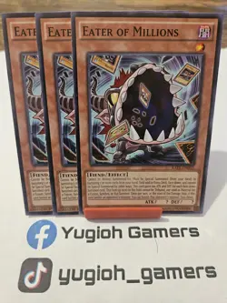 Yu-Gi-Oh Eater Of Millions X3 RATE 1st Edition Common Light Played - Image 1