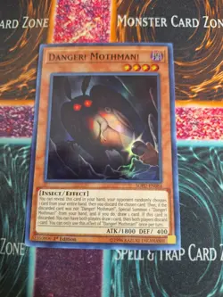 Yu-Gi-Oh! Danger! Mothman! SOFU-EN084 Super Rare 1st Edition Near Mint - Image 1
