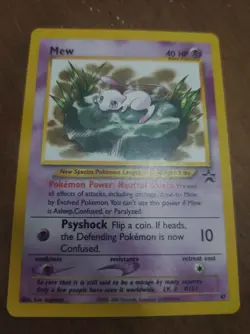 Pokemon Mew Card 47 Promo Black Star Wizards of the Coast Near Mint - Image 1